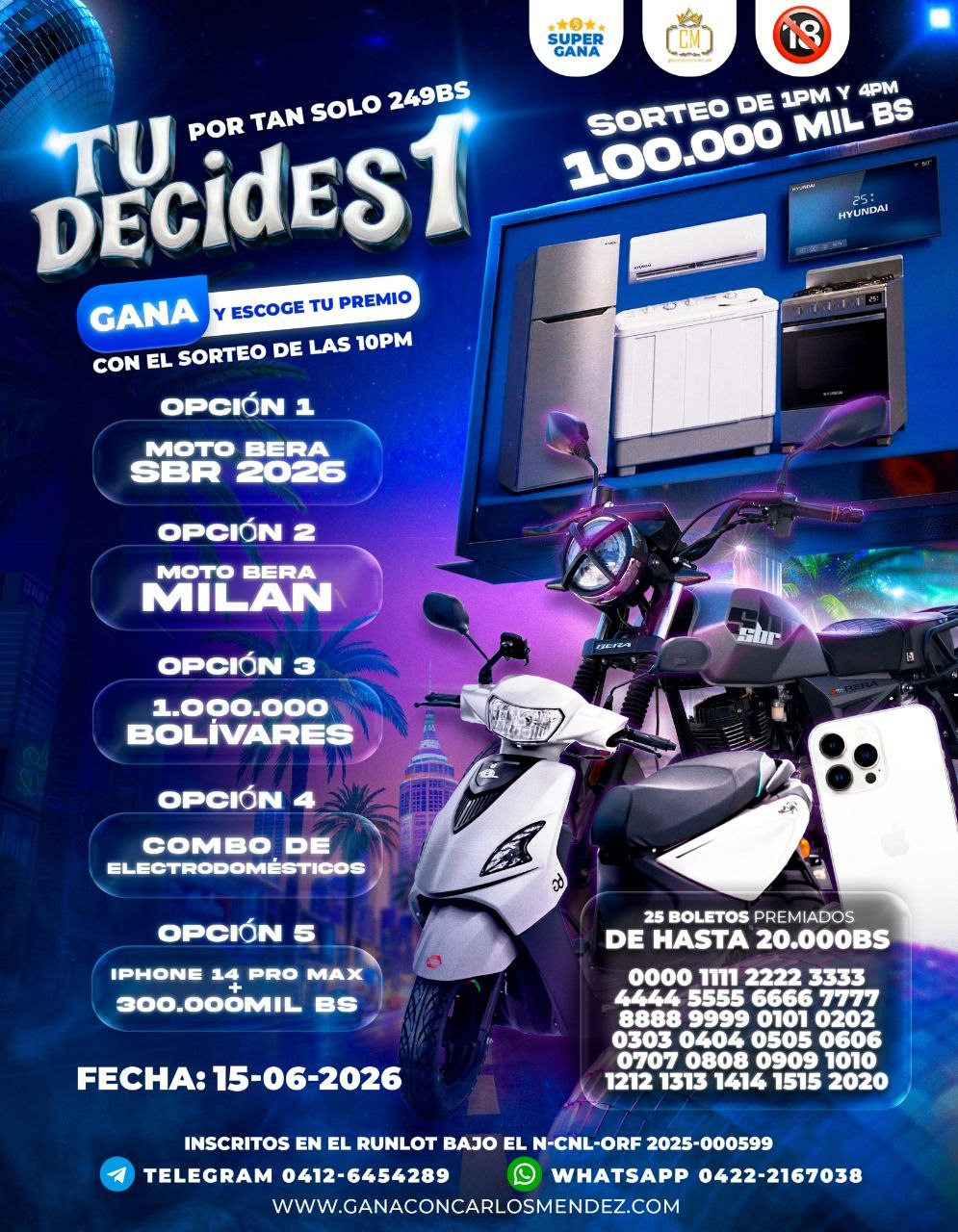 ✨TU DECIDES✨ - 15 JUNIO 2026